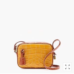 J. Crew Croc Mini Signet Bag